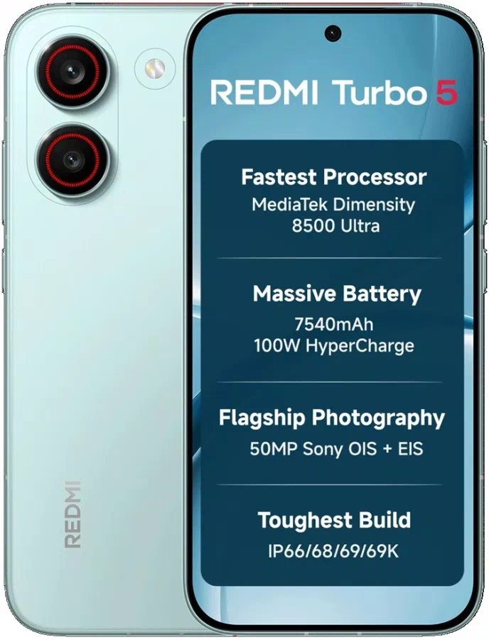 Redmi Turbo 5 официально стартовал в Индии