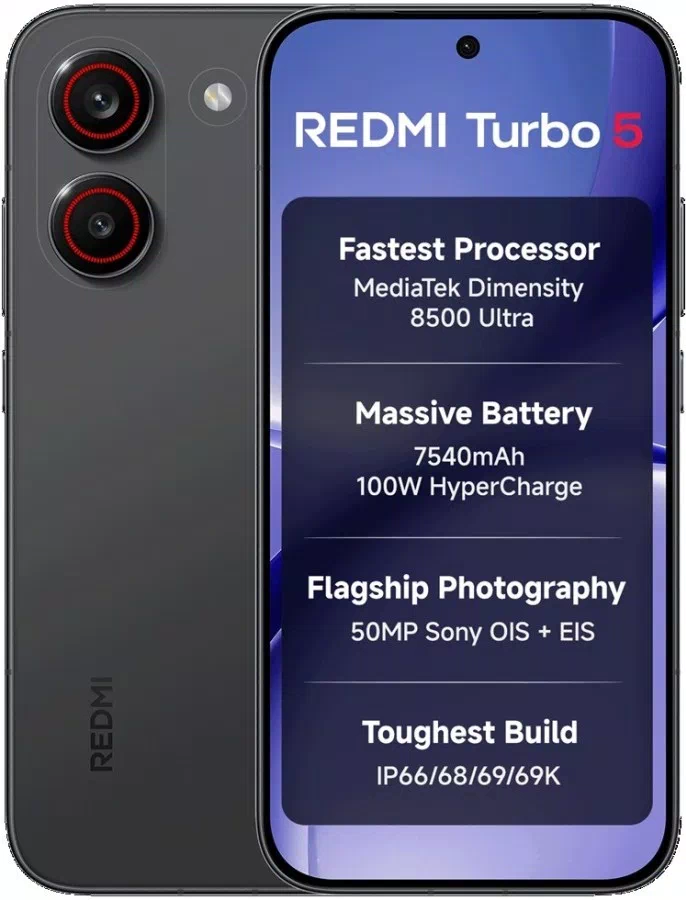 Redmi Turbo 5 официально стартовал в Индии
